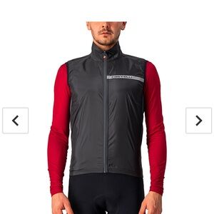 Men's Black Castelli Cycling Vest size L